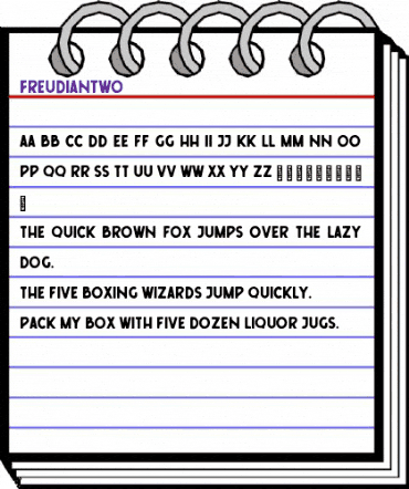 Freudian Two Regular animated font preview