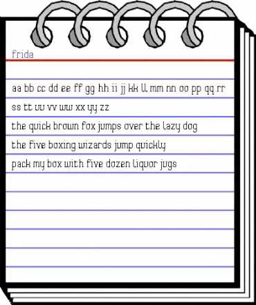 Frida01 Regular animated font preview