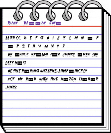 Friday13 bloody Demo Regular animated font preview