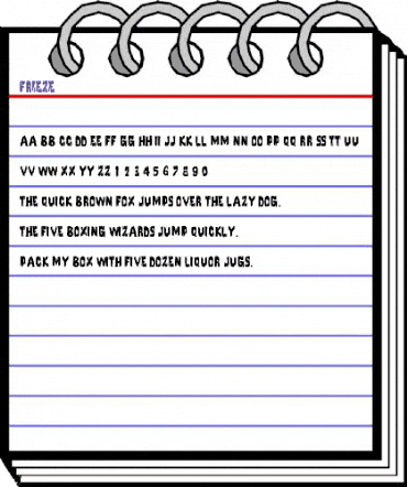 Frieze Regular animated font preview