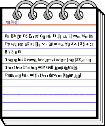 FRISCO Regula " animated font preview