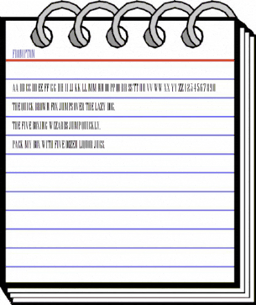 Frompton Regular animated font preview