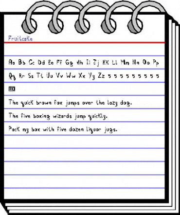 Fruitcake Regular animated font preview