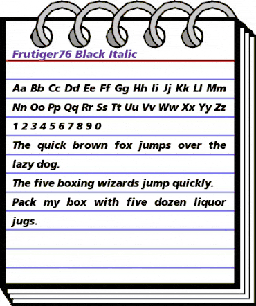 Frutiger76-Black BlackItalic animated font preview Frutiger76-Black BlackItalic animated font preview