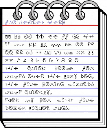 FSO secret herb Regular animated font preview