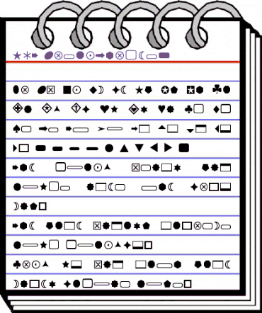 F&T_BasicShapes1 Regular animated font preview