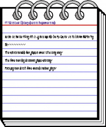 FT Twisted Ontogenesis Demoversion animated font preview