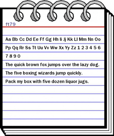 ft79 Regular animated font preview