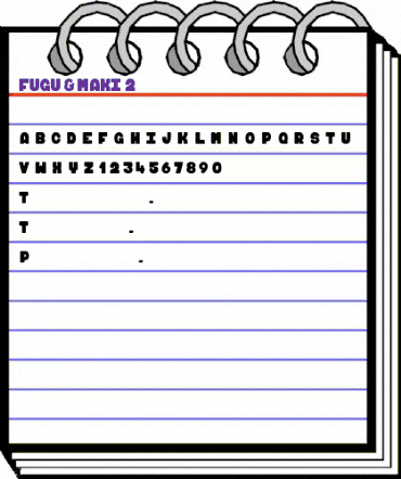 FUGU & MAKI 2 Regular animated font preview