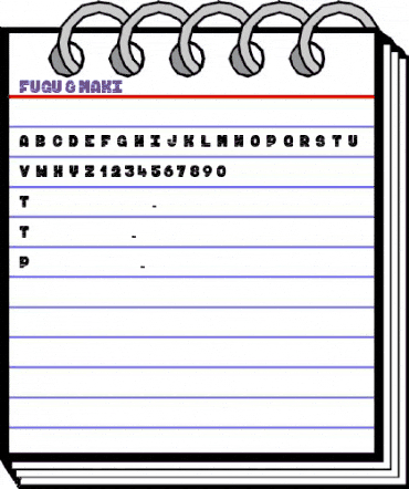 FUGU & MAKI Regular animated font preview FUGU & MAKI Regular animated font preview