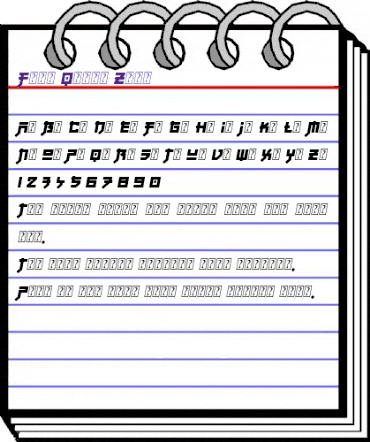 Fuji Quake Zone Regular animated font preview