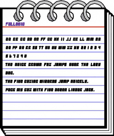 Fullogic Regular animated font preview