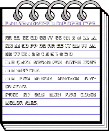 Funky Rundkopf Two NF Regular animated font preview