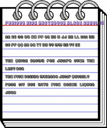 Furious Ride Grotesque Black Regular animated font preview