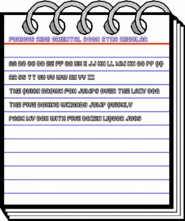 Furious Ride Oriental Book Stra Regular animated font preview