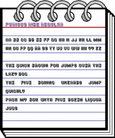 Furious Ride Regular animated font preview