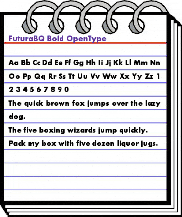 Futura BQ Regular animated font preview