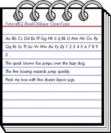 Futura BQ Regular animated font preview