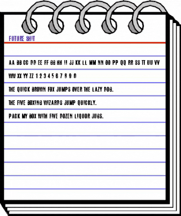 Future Shit Regular animated font preview