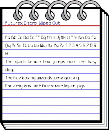 Futurex Distro - Wiped Out Regular animated font preview
