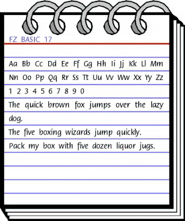FZ BASIC 17 Normal animated font preview