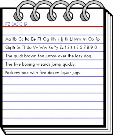 FZ BASIC 19 Normal animated font preview