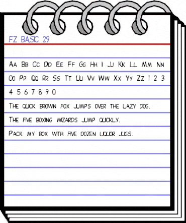 FZ BASIC 29 Normal animated font preview