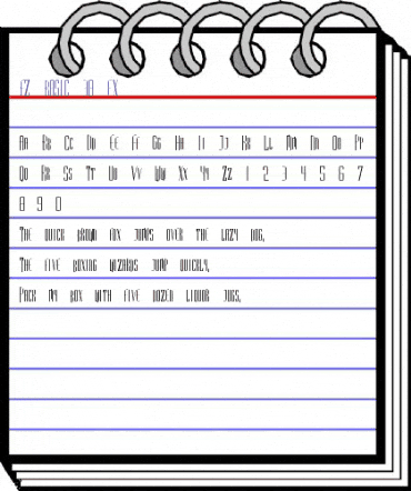 FZ BASIC 38 EX Normal animated font preview