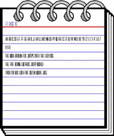 FZ BASIC 40 Normal animated font preview