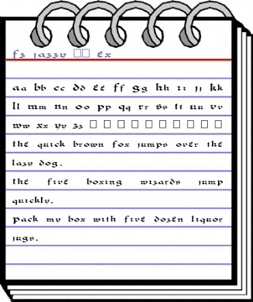 FZ JAZZY 33 EX Normal animated font preview