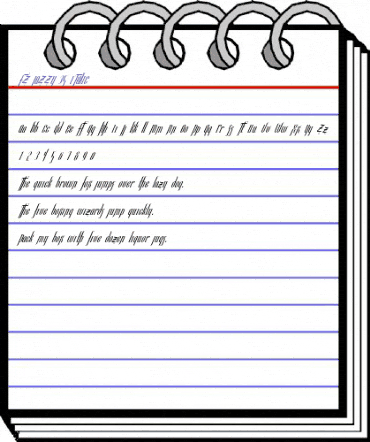 FZ JAZZY 35 ITALIC Normal animated font preview