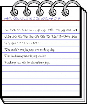 FZ SCRIPT 26 LEFTY Normal animated font preview