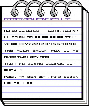 F-Zero GX Menu Font Regular animated font preview F-Zero GX Menu Font Regular animated font preview