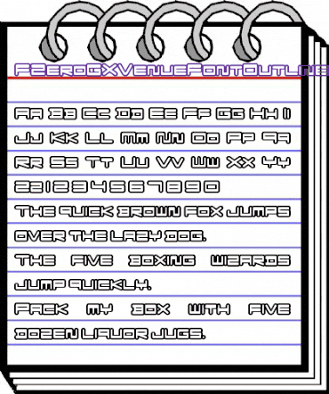 F-Zero GX Venue Font Outlines Regular animated font preview F-Zero GX Venue Font Outlines Regular animated font preview