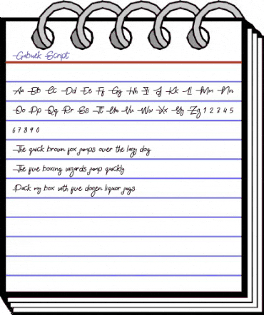 Gabuek Script Gabuek Script animated font preview Gabuek Script Gabuek Script animated font preview