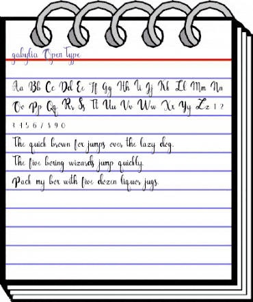 gabylia Regular animated font preview gabylia Regular animated font preview