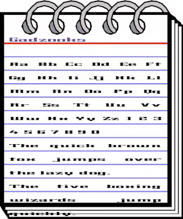 Gadzooks Medium animated font preview Gadzooks Medium animated font preview