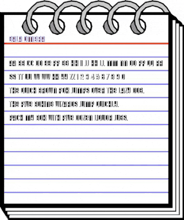 Gala Ombra Regular animated font preview