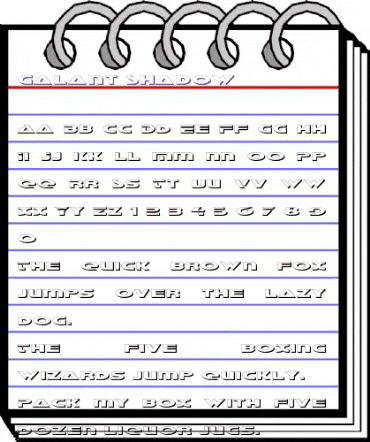 Galant Shadow Shadow animated font preview