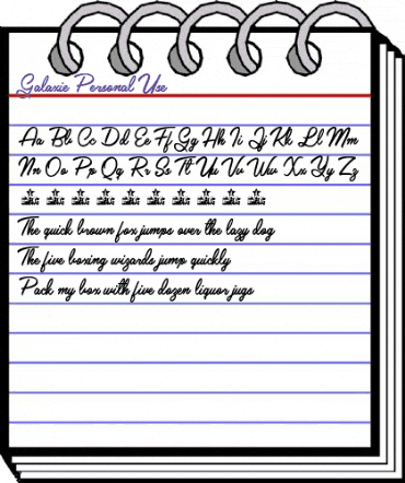 Galaxie Personal Use Regular animated font preview Galaxie Personal Use Regular animated font preview