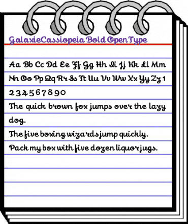 Galaxie Cassiopeia Bold animated font preview Galaxie Cassiopeia Bold animated font preview