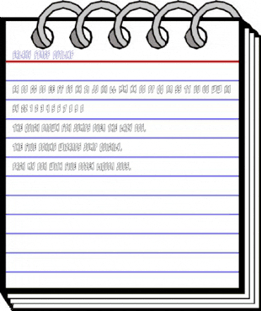 Galaxy Force Outline Regular animated font preview Galaxy Force Outline Regular animated font preview