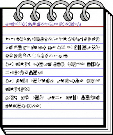 Galaxy_dingbats Regular animated font preview