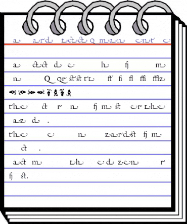 GalliardAltCC Regular animated font preview