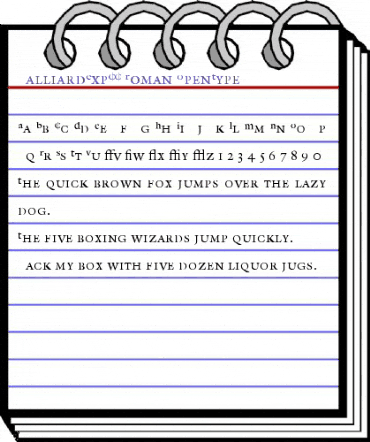 GalliardExpCC Regular animated font preview