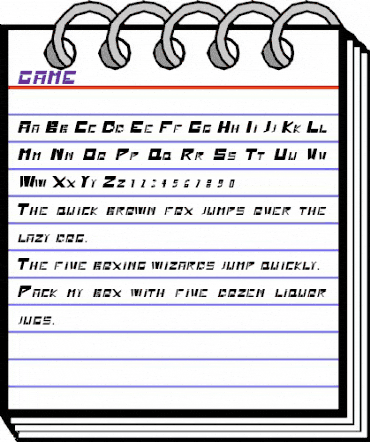 GAME _glm animated font preview