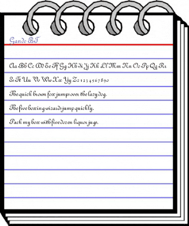 Gando Regular animated font preview