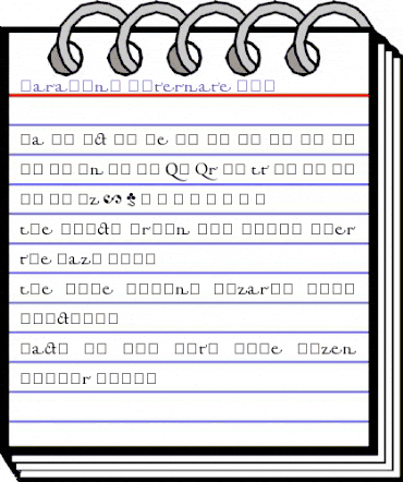 Garamond Alternate SSi Regular animated font preview