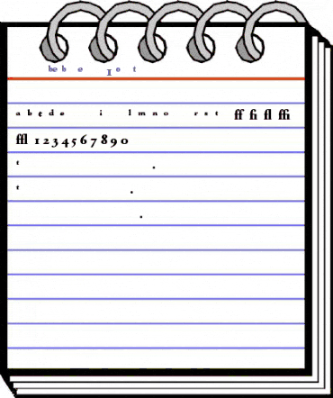 Garamond BE Bold Expert animated font preview