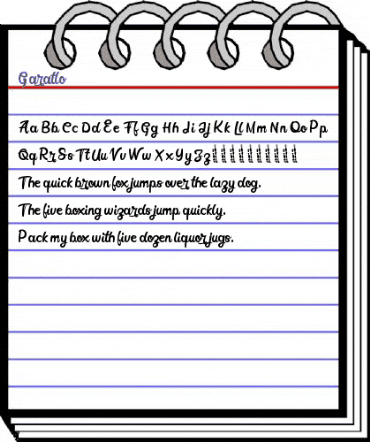 Garatlo Demo animated font preview